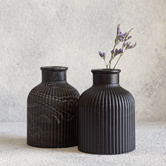 Black Marbl Vase